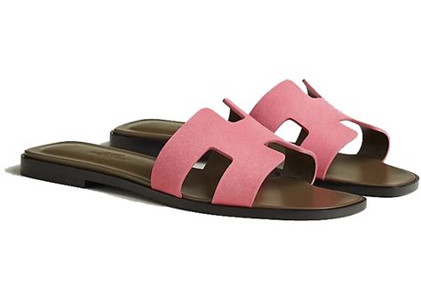 Hermes Oran Sandal Rose Du Desert Goatskin